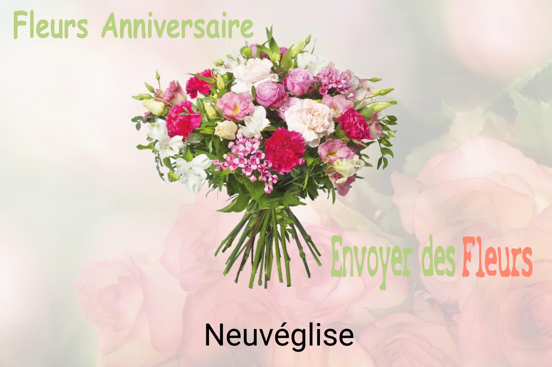 Bouquet de fleurs d’anniversaire livré à Neuvéglise