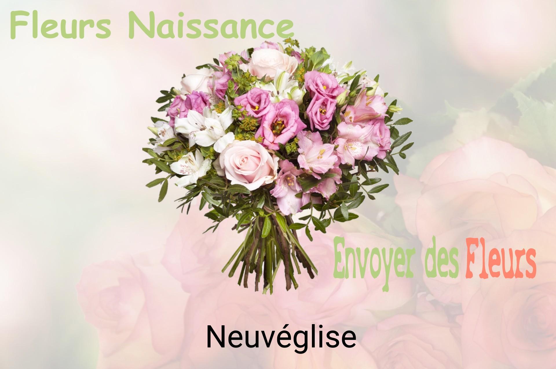 Bouquet de fleurs de naissance livré à Neuvéglise